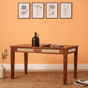 Cane 6 Seater Dining Table