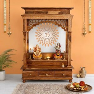 RTGHCRAFT Premium Solid Sheesham Wood Home Temple Mandir